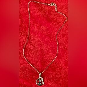 Always in my heart paw necklace